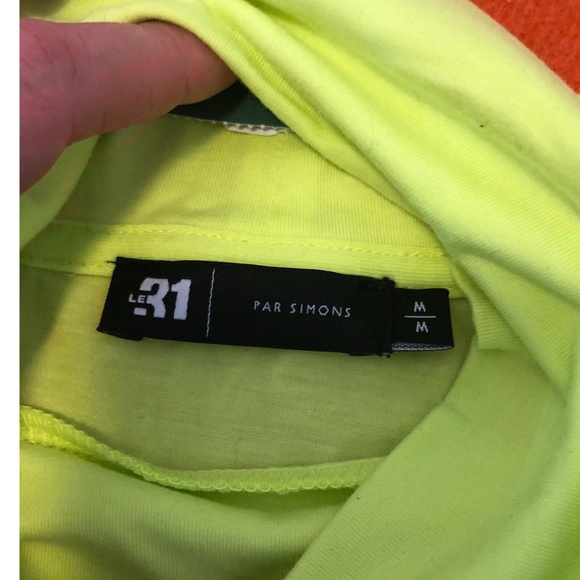 Retro green neon long sleeve turtleneck NWT - Picture 4 of 4